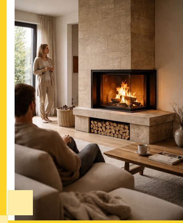 Угловые камины из кирпича установка в Дальнегорске от 154560 р. ЭриданДль