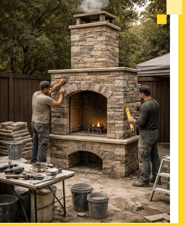 Проектирование и установка уличных каминов в Дальнегорске