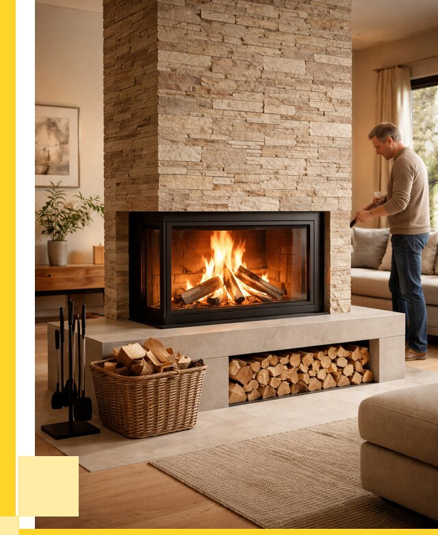 Дровяной камин под ключ в Дальнегорске от 206080 р. | ЭриданДль