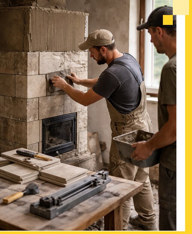 Профессиональная облицовка печей в Дальнегорске: керамика и камень