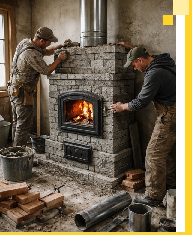 Производство, поставка и монтаж дровяных печей в Дальнегорске