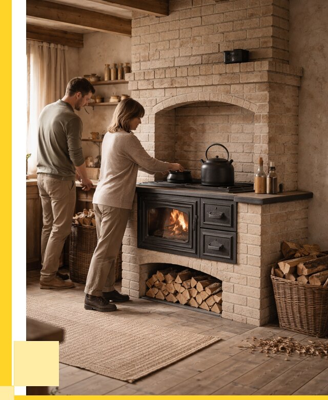 Печи с плитой в Дальнегорске от 46368 р. | ЭриданДль — кирпичная печь