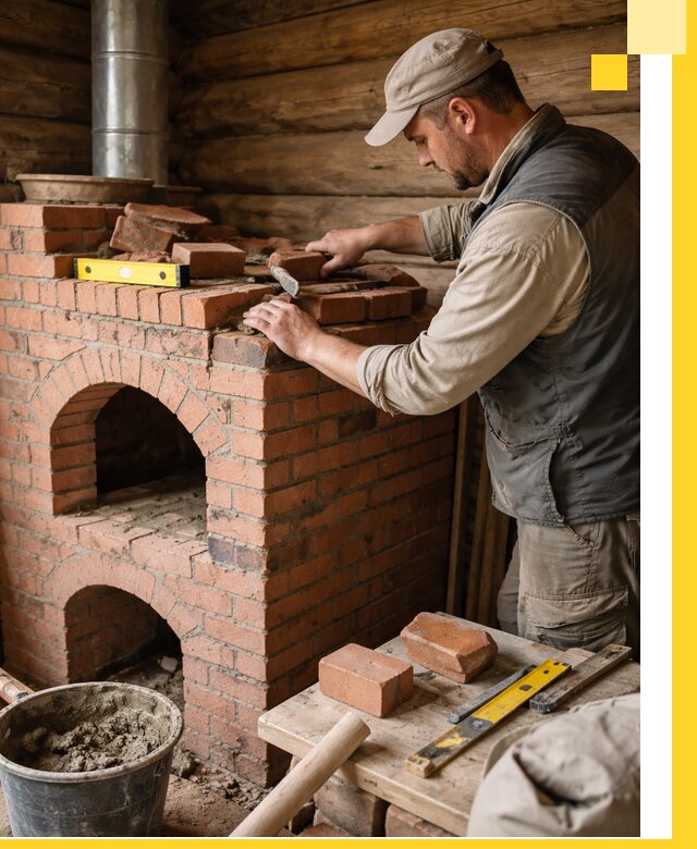 Изготовление и установка русских печей в Дальнегорске под ключ