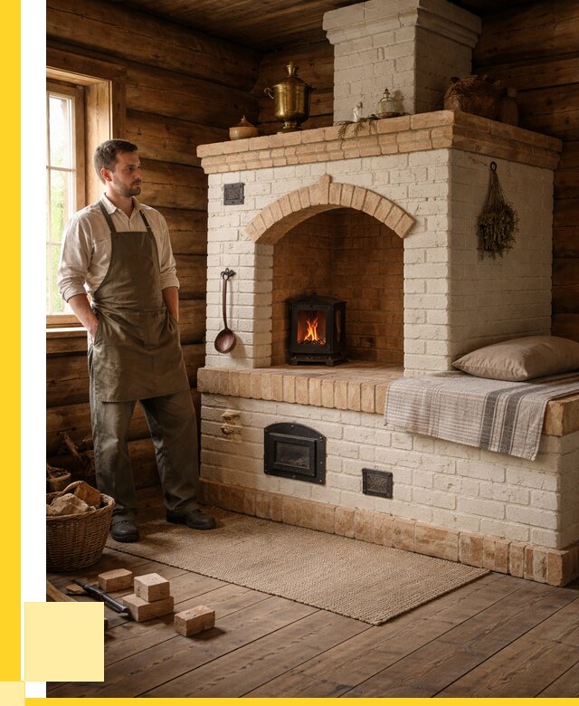 Русские печи с лежанкой под ключ в Дальнегорске от 154560 р. ЭриданДль