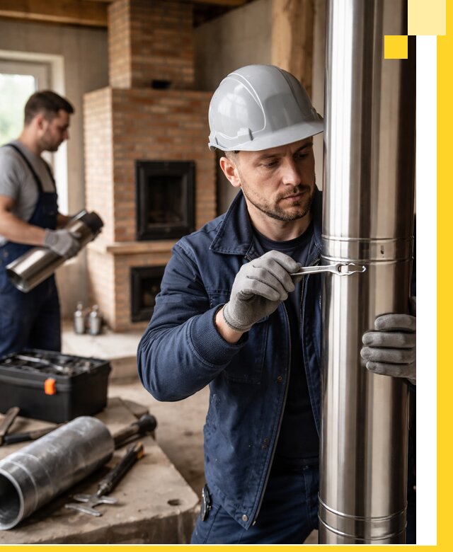 Профессиональный монтаж дымоходов для печей в Дальнегорске