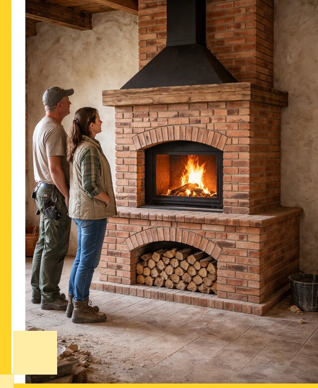 Печи камины из кирпича в Дальнегорске от 123648 р. | ЭриданДль