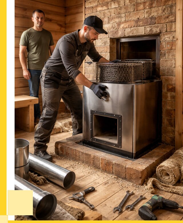 Монтаж банных печей под ключ в Дальнегорске от 18547 р., ЭриданДль