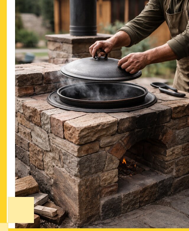 Печи для казана в Дальнегорске по цене от 18547 р. | ЭриданДль