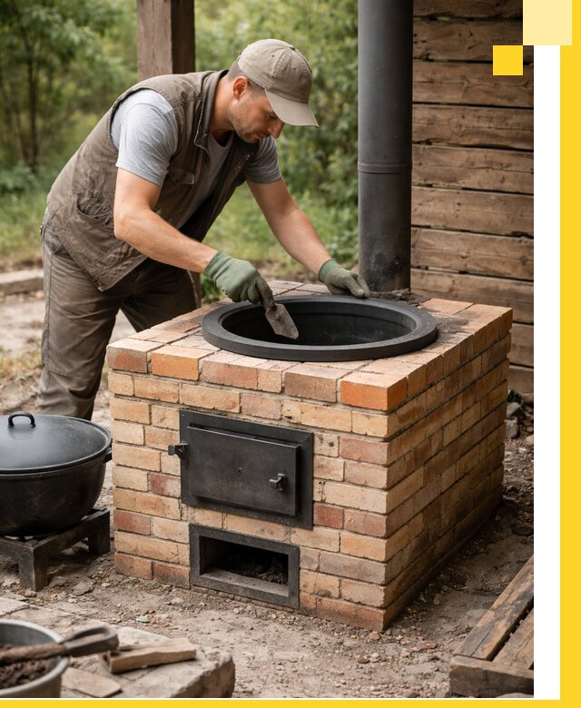 Изготовление и установка печей для казана в Дальнегорске под ключ