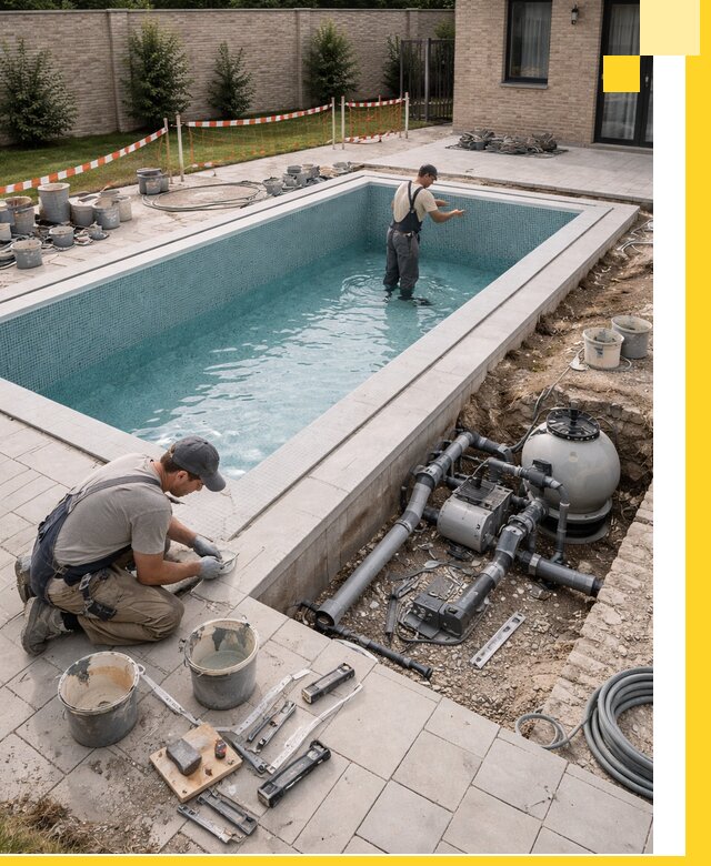 Строительство бассейнов под ключ в Дальнегорске: проекты и монтаж