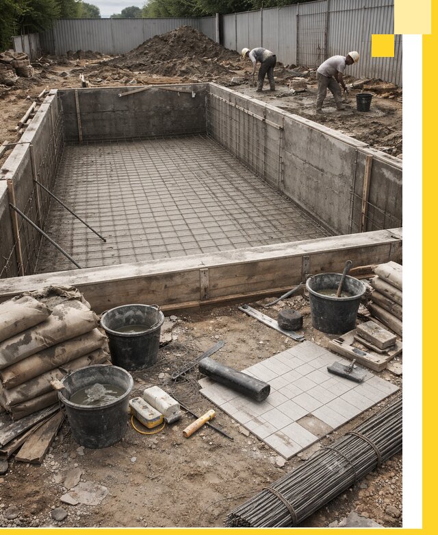 Строительство бассейнов под ключ в Дальнегорске, дизайн и монтаж