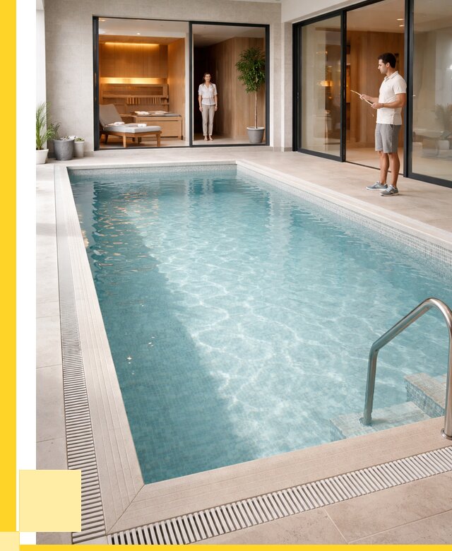 Отделка бассейна пленкой ПВХ в Дальнегорске от 3606 р. - ЭриданДль