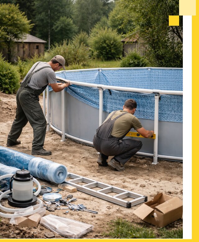 Установка и монтаж каркасных бассейнов в Дальнегорске под ключ