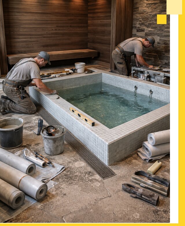 Установка и строительство бассейнов для сауны в Дальнегорске