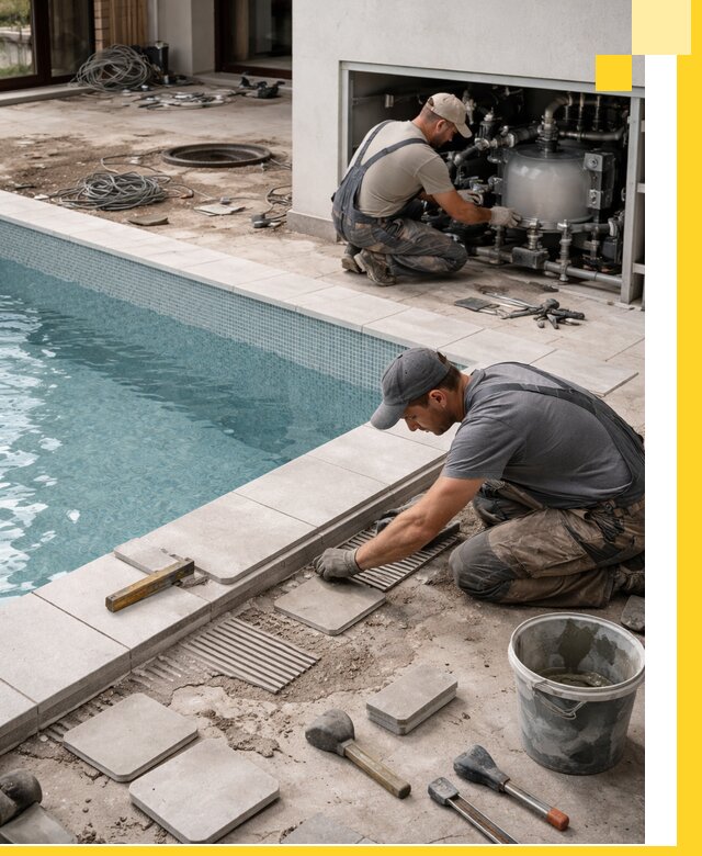 Строительство и монтаж бассейнов в коттедже в Дальнегорске