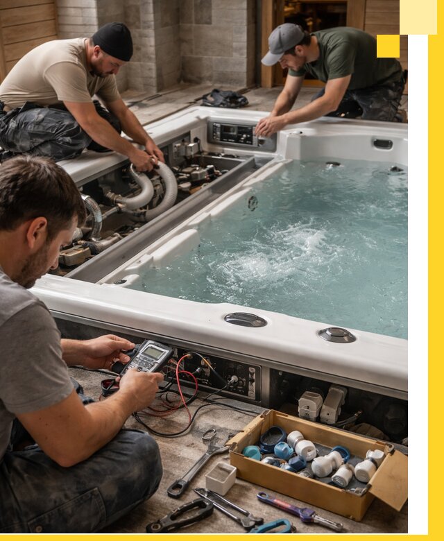 Гидромассажные бассейны под ключ в Дальнегорске, дизайн и монтаж