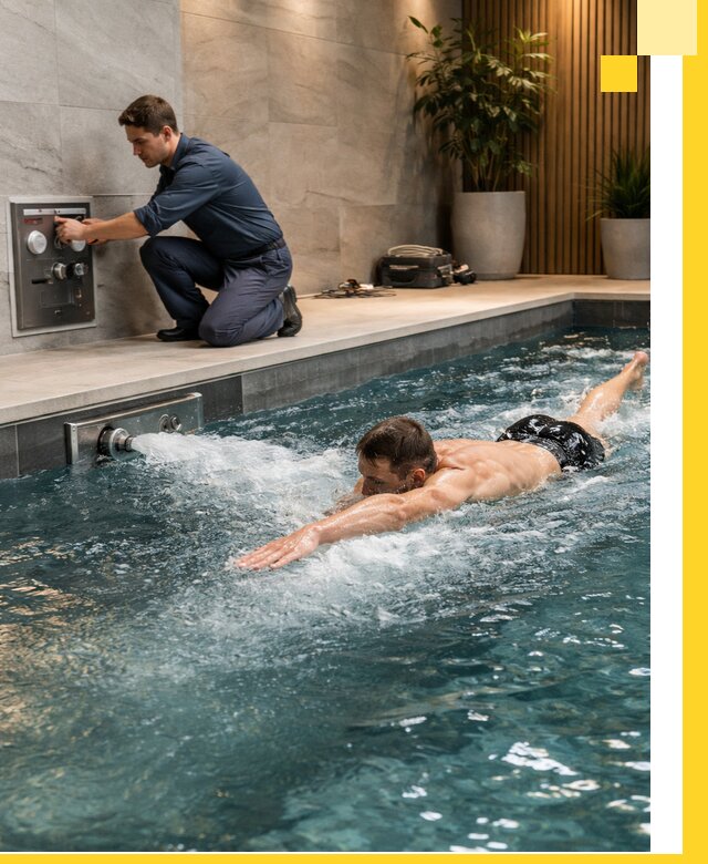 Проектирование и монтаж бассейнов с противотоком в Дальнегорске