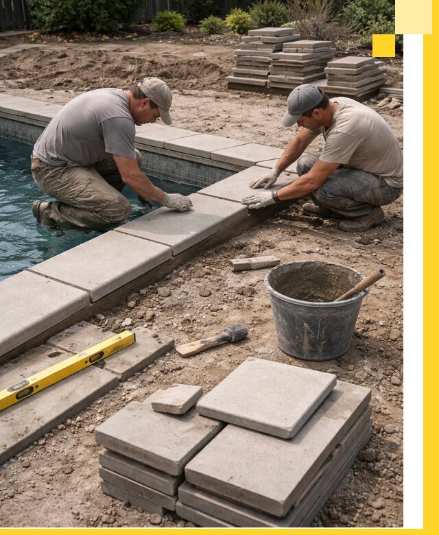 Установка и изготовление копингового камня для бассейнов в Дальнегорске