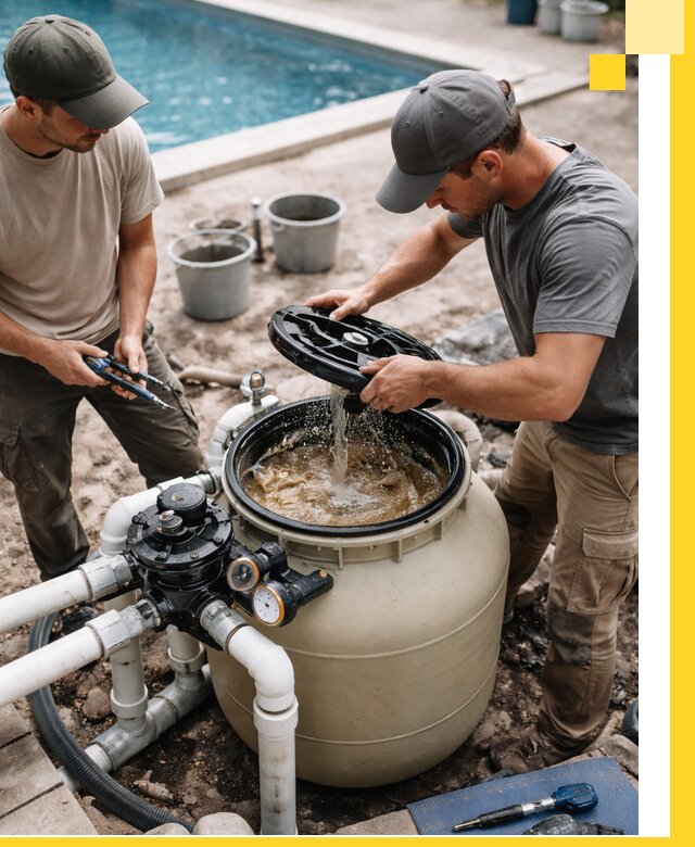 Установка и обслуживание песочных фильтров для бассейнов в Дальнегорске