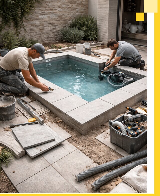 Мини бассейны под ключ в Дальнегорске, дизайн и установка