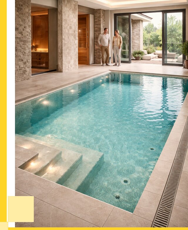 Бассейн во дворе в Дальнегорске: проект, отделка от 1236480 р. | ЭриданДль