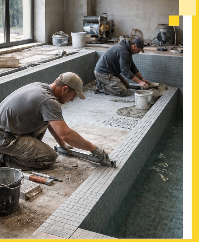 Строительство бассейна в частном доме в Дальнегорске под ключ