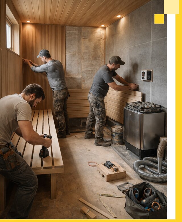 Сауны под ключ в Дальнегорске, проектирование, строительство, отделка