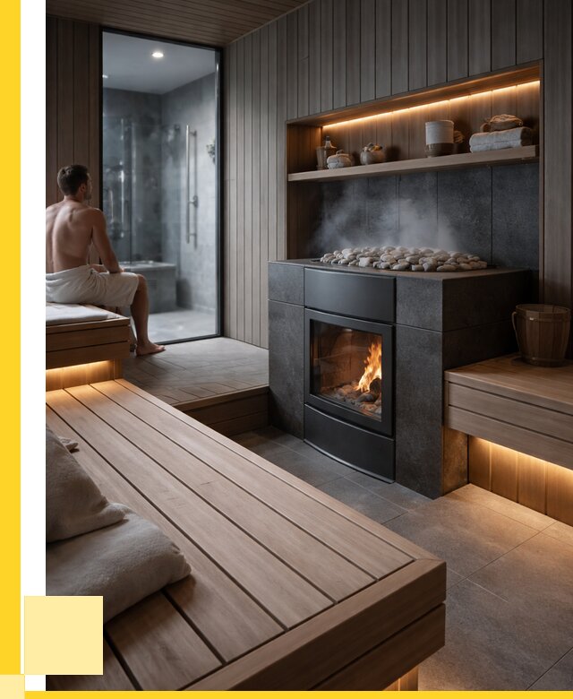 Проект сауны в частном доме в Дальнегорске от 36064 р. | ЭриданДль