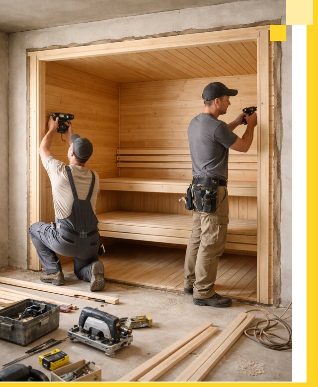 Монтаж саун под ключ в Дальнегорске — проектирование и установка