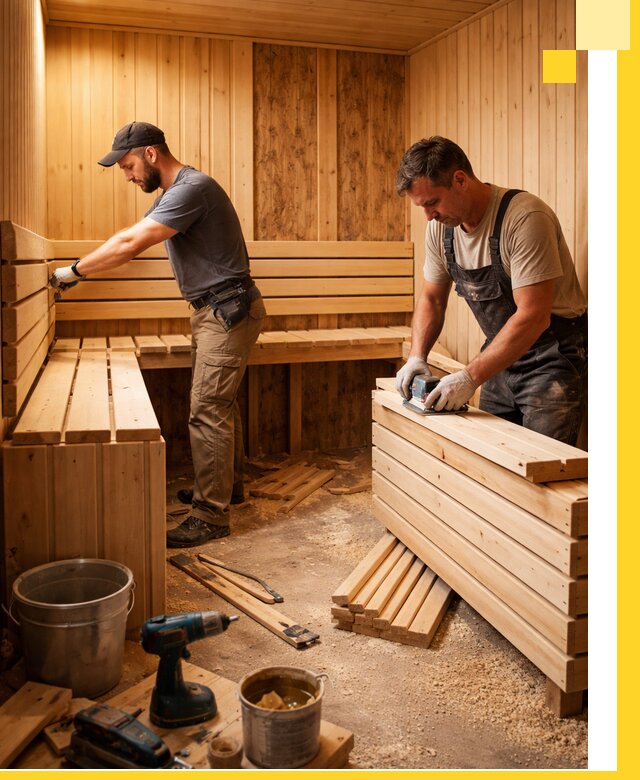 Профессиональный комплексный ремонт саун под ключ в Дальнегорске