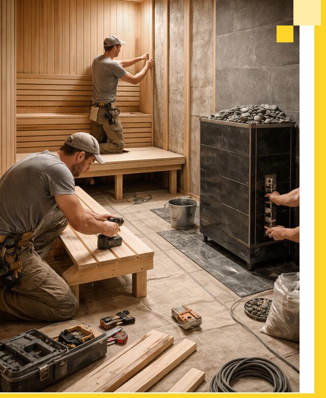 Дизайн и строительство интерьерных саун под ключ в Дальнегорске
