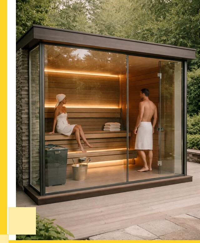 Сауна стеклянная и двери для сауны в Дальнегорске от 257600 р. | ЭриданДль
