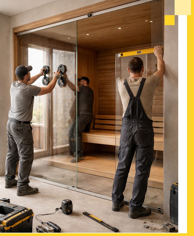 Производство и монтаж стеклянных саун под ключ в Дальнегорске