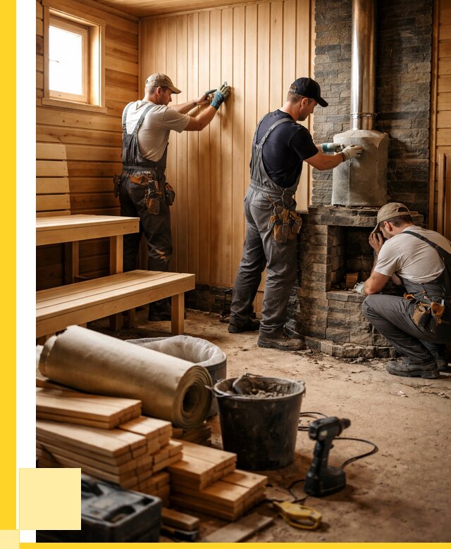 Ремонт бань под ключ в Дальнегорске от 46368 р. | ЭриданДль