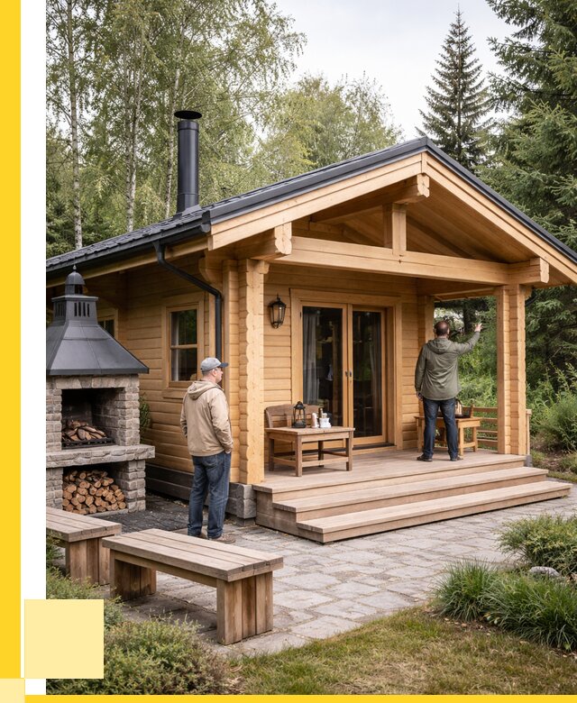 Деревянные бани под ключ в Дальнегорске от 463680 р. | ЭриданДль