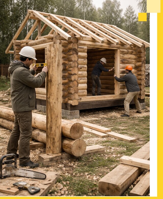 Строительство бань для дачи под ключ в Дальнегорске с доставкой и монтажом