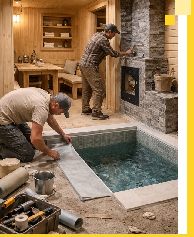 Строительство бань с комнатой отдыха под ключ в Дальнегорске