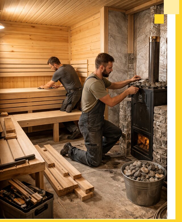 Дизайн и строительство интерьеров бань под ключ в Дальнегорске