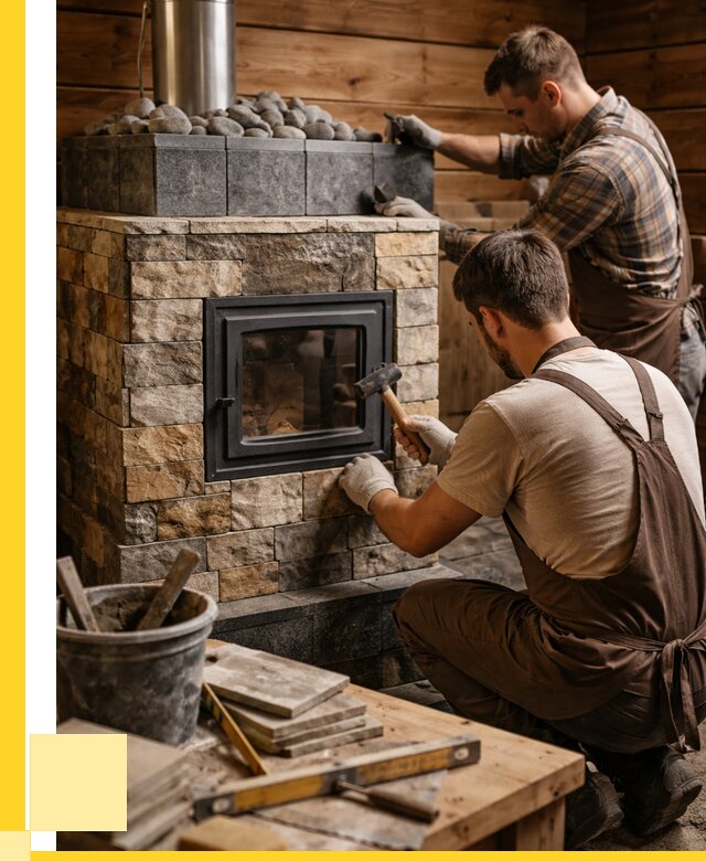 Облицовка банной печи в Дальнегорске от 15456 р. | ЭриданДль