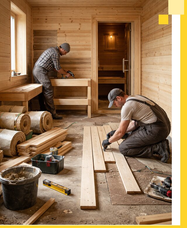 Индивидуальный проект бани с комнатой отдыха под ключ в Дальнегорске