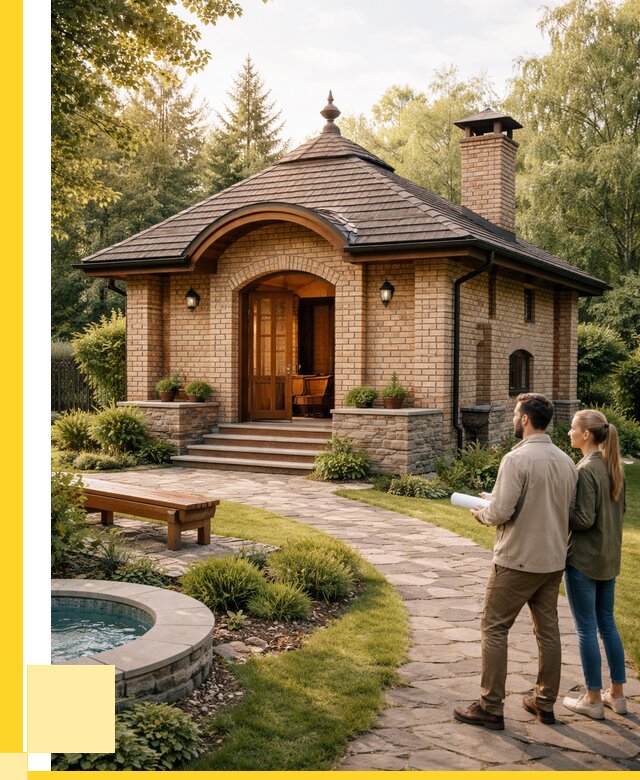 Проект кирпичной бани в Дальнегорске от 30912 р. | ЭриданДль