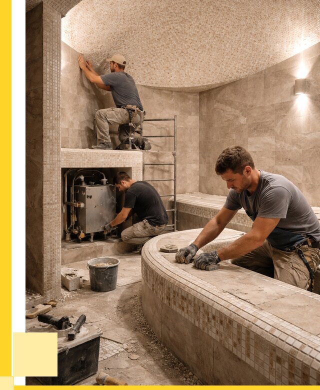 Монтаж хамамов под ключ в Дальнегорске от 257600 р. ЭриданДль