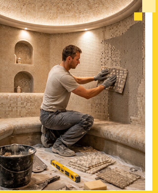 Устройство и монтаж домашнего хамама под ключ в Дальнегорске