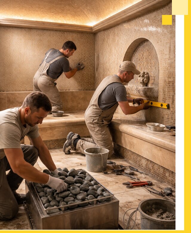 Проектирование и строительство хамама и сауны в Дальнегорске