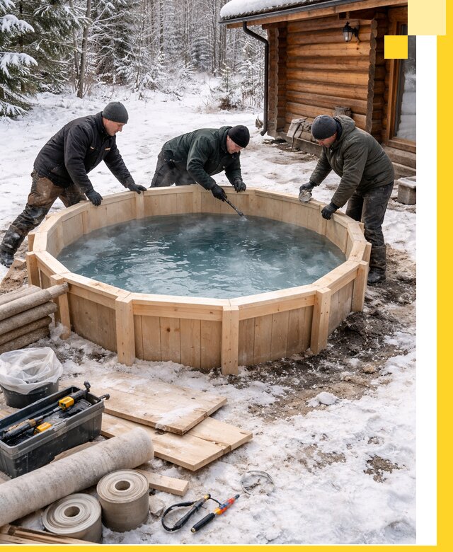 Изготовление и установка ледяных купелей под ключ в Дальнегорске