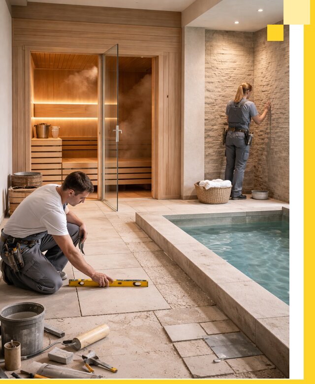 Комплексный дизайн и отделка интерьеров SPA под ключ в Дальнегорске